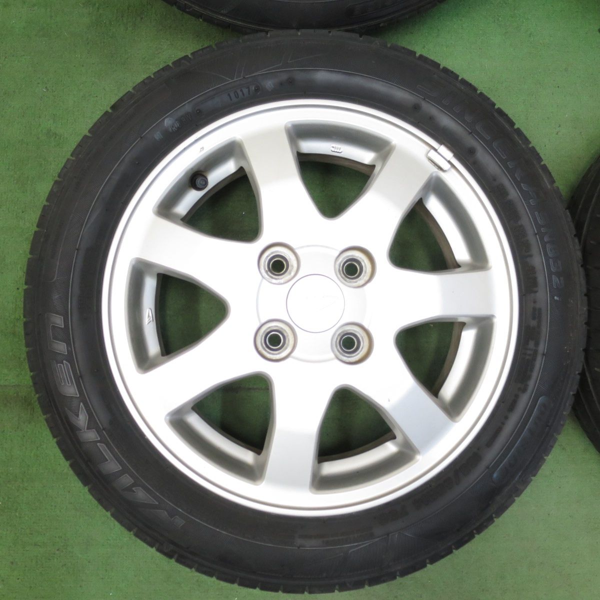 バリ溝！9分☆ダイハツ ムーヴ 純正 155/65R14 ファルケン シンセラ 