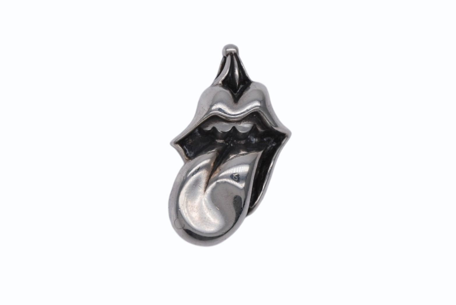 CHROME HEARTS クロムハーツ LIPS TONGUE リップ＆タン チャーム ペンダントトップ 重量約22.7g シルバー925 4b007680