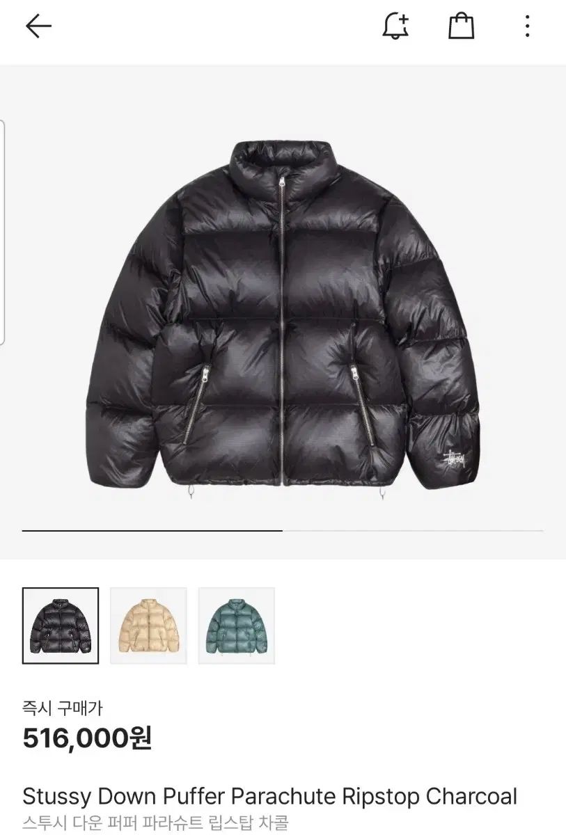 新品　STUSSY ダウンジャケットXL ☆送料・関税込☆Stussy☆Stussy MICRO RIPSTOP DOWN PARKA