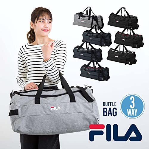 人気商品]ネイビー/レッド （フィラ）FILA ブランド ロゴ ボストン 