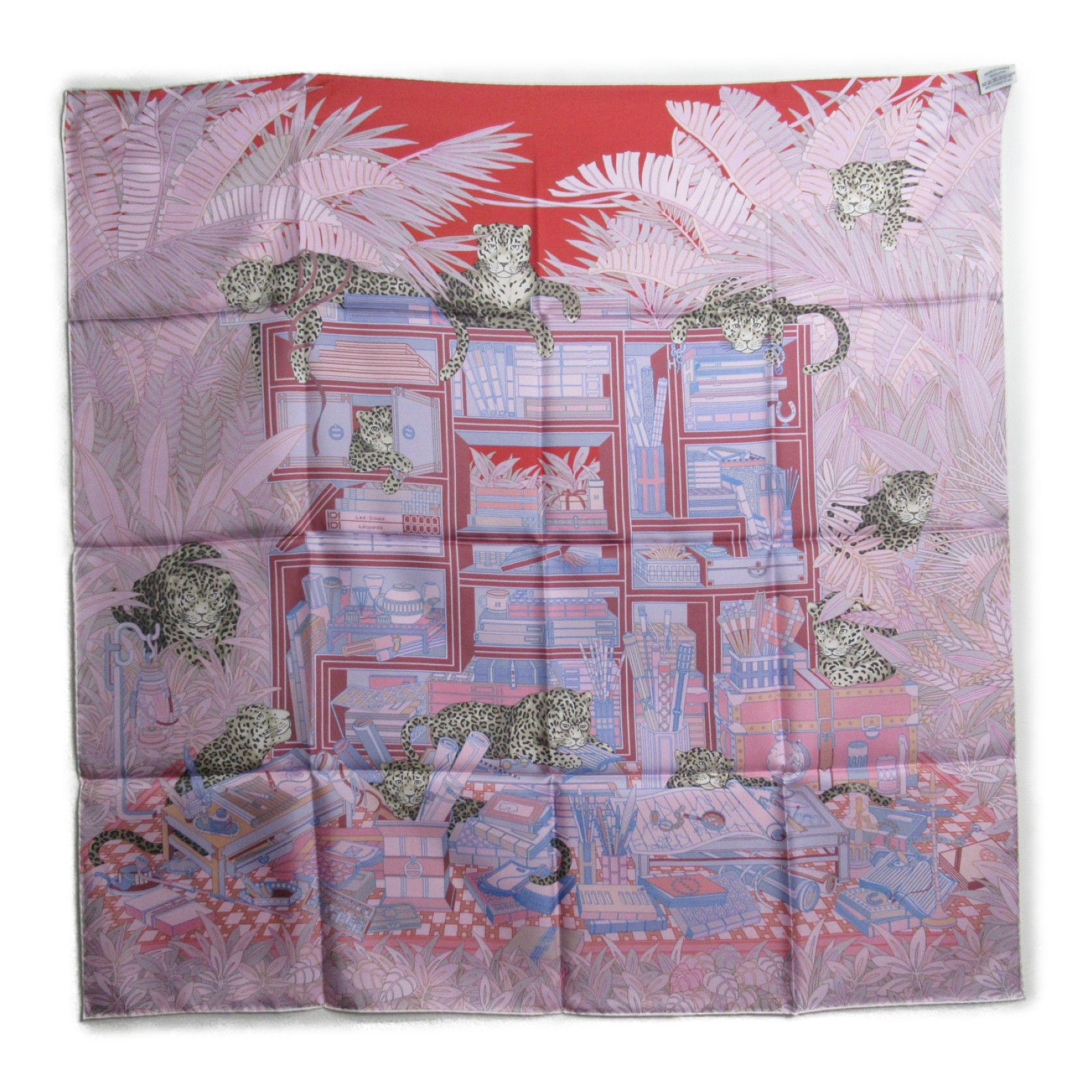 エルメス カレ 90 ダブルフェイス 《12頭のレオパード》 スカーフ