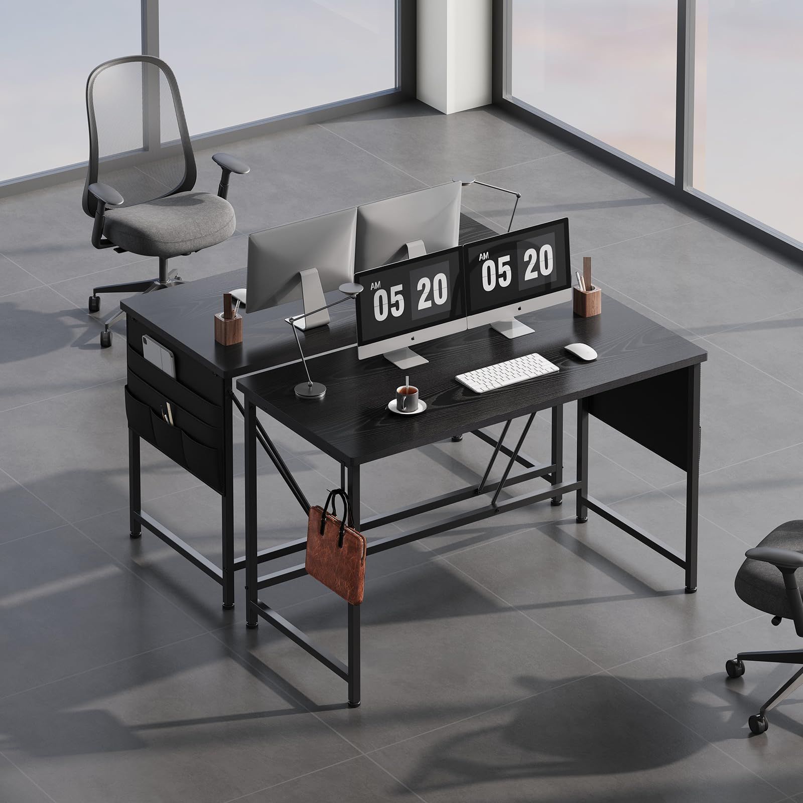 フック付き学習机