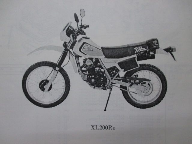 XL200R パーツリスト 1版 ホンダ 正規 バイク 整備書 MD06 MD06E XL200RD Ev 車検 パーツカタログ 整備書 アクセサリー 