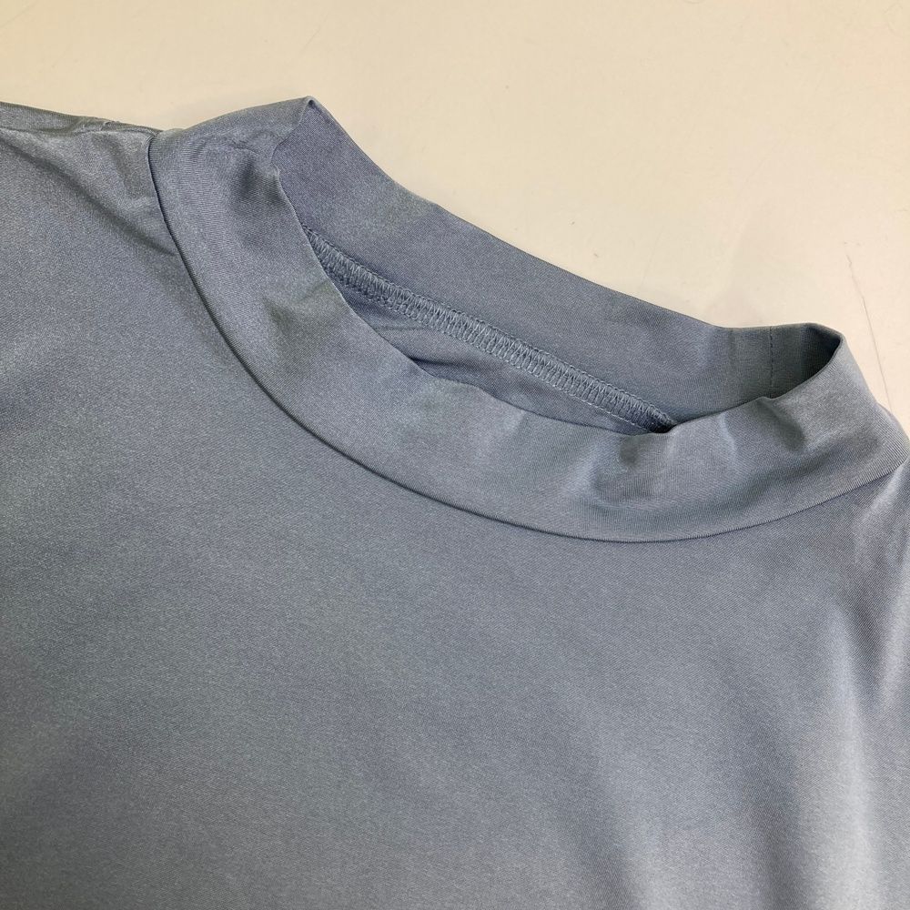 サイズ：M BRIEFING GOLF ブリーフィング 2023年モデル ハイネック 半袖Tシャツ  ブルー系 [240101473969] ゴルフウェア メンズ ストスト サイズ：M BRIEFING GOLF ブリーフィング 2023年モデル
