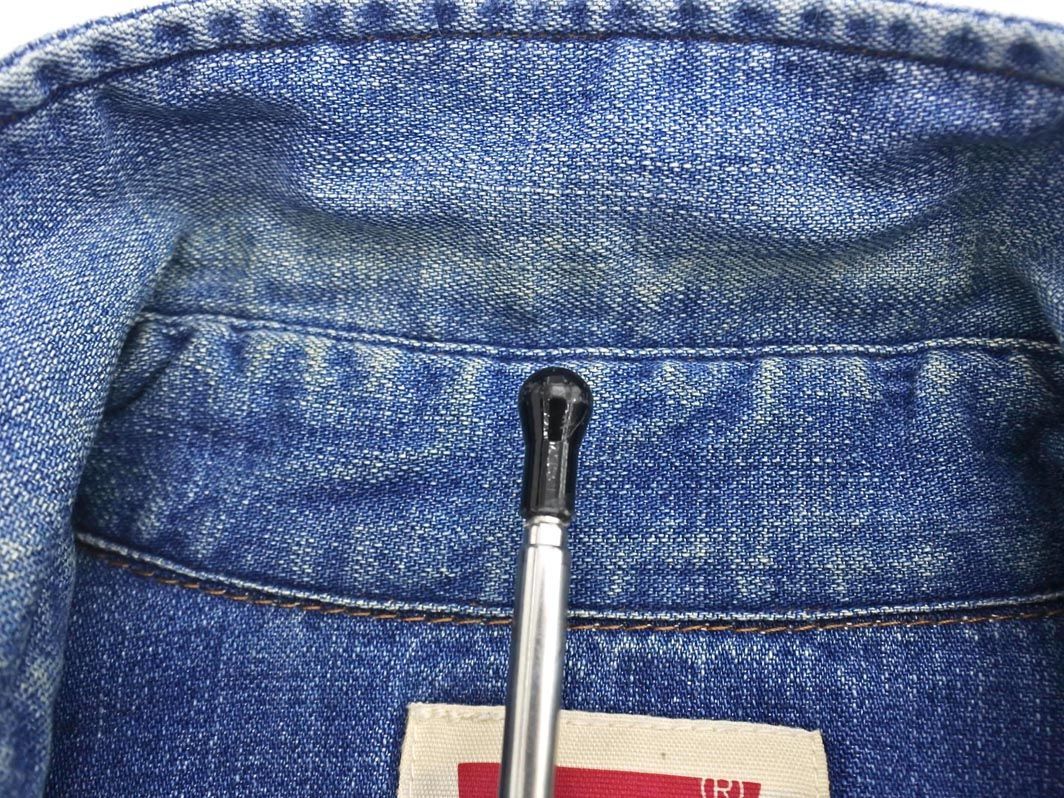 LEVI'S リーバイス デニム ウエスタン シャツ sizeS/青 ■◇ メンズ