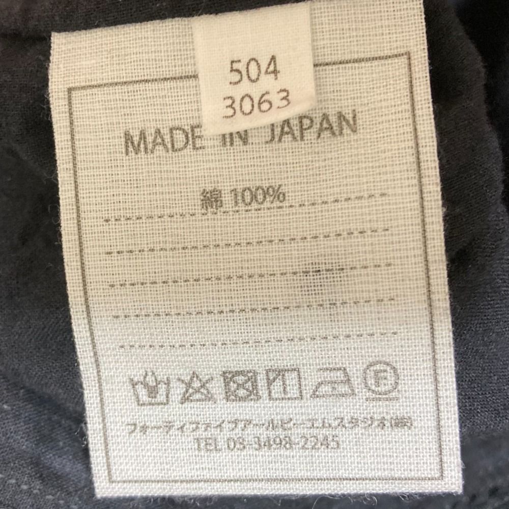 良品 45R フォーティファイブアール カディレースの四角ブラウス 5043063 サイズ2 ブラック レディース 古着 中古 USED 45rpm - 良品 45R フォーティファイブアール カディレースの四角