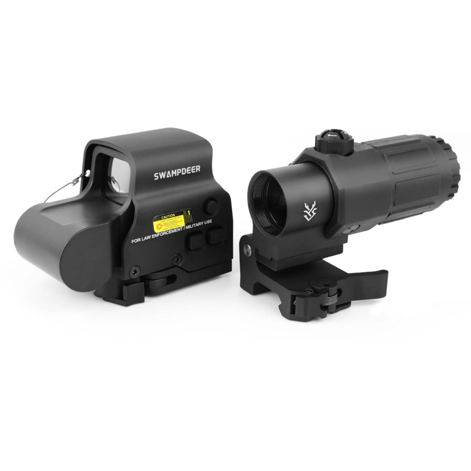 新着商品 EXPS3タイプホロサイト - G33 3倍 マグニファイア-ドットサイトセット ブースタースコープセット OPTICS DEER ブラック SWAMP