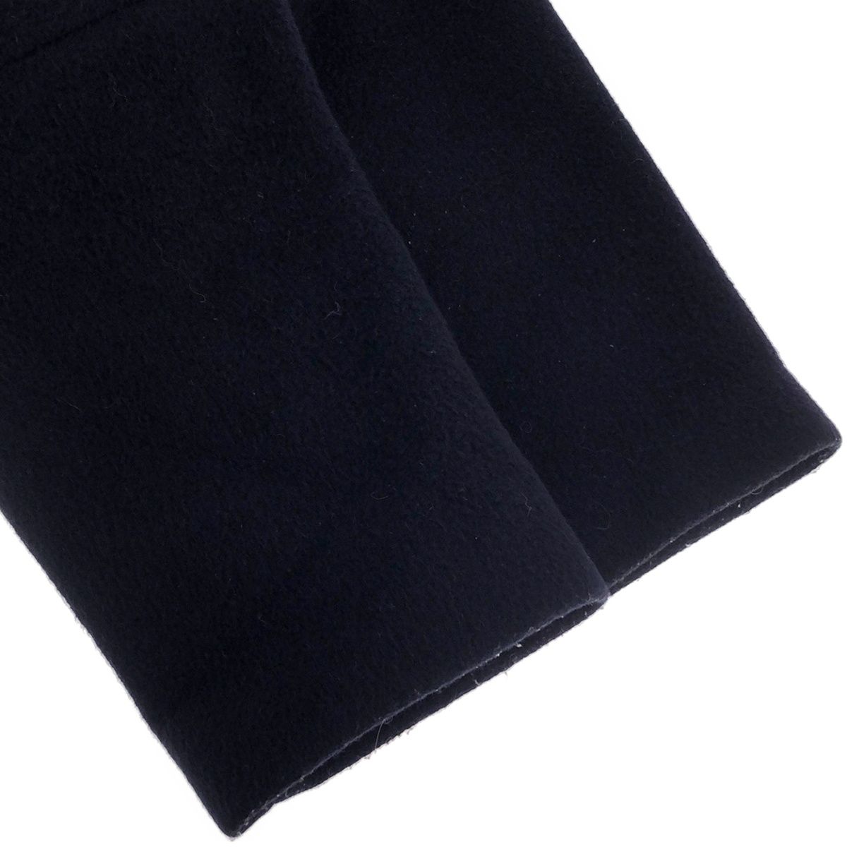 ENFOLDのショートビーバーboxコクーンコート ネイビー36