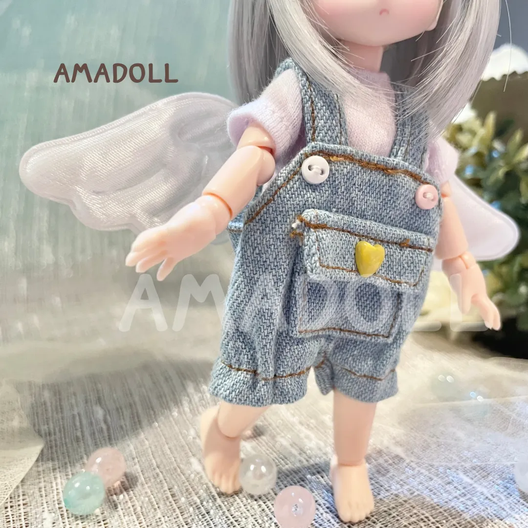 ねんどろいどどーる OK 服 半袖 Tシャツ オーバーオール セット オビツ