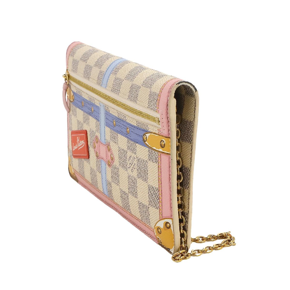 ルイヴィトンサマートランクポシェット アズール ショルダーバッグ N60108 ルイ ヴィトン LOUIS VUITTON サマートランク ダミエ アズール