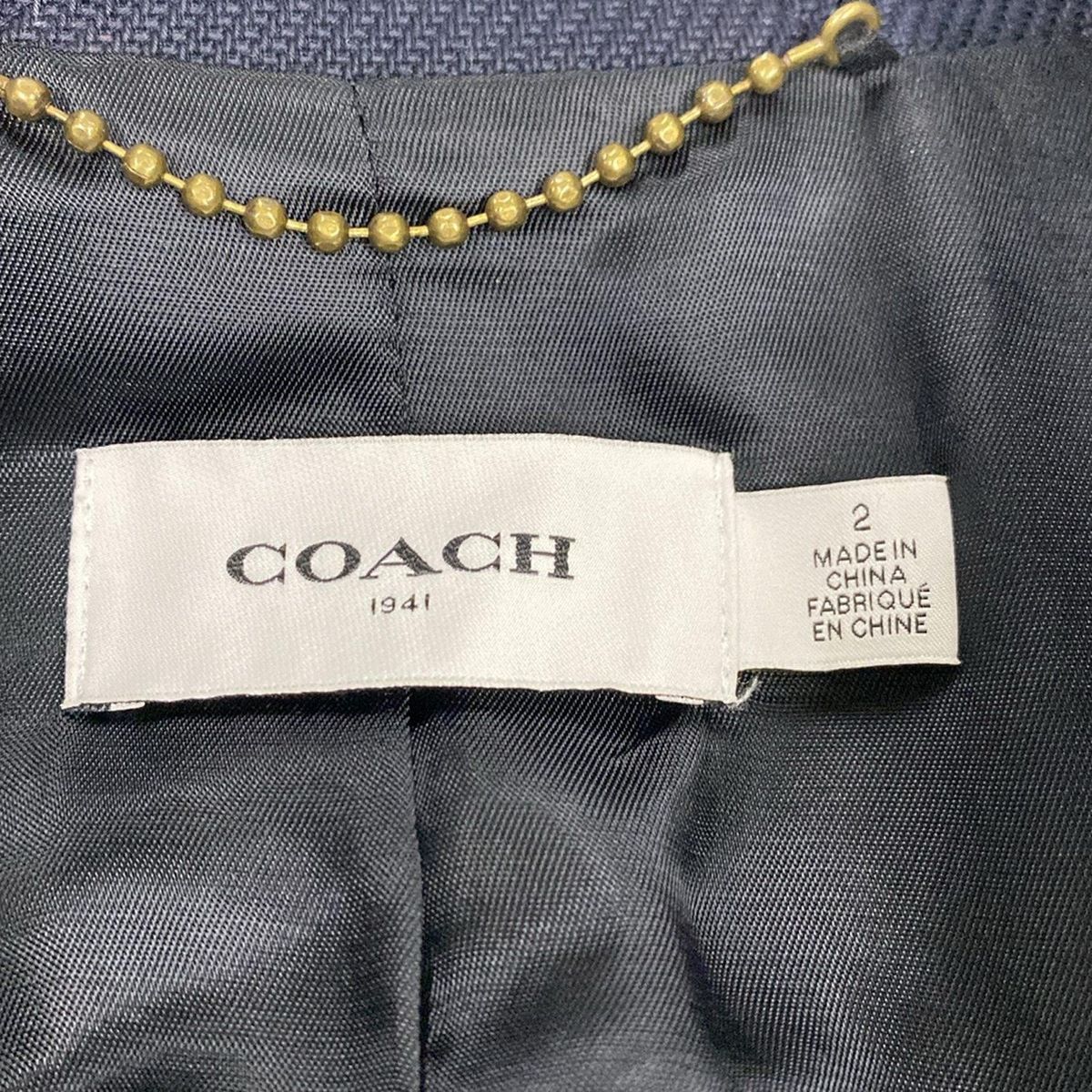 ✨希少✨COACH 1941 コート 牛革 サイズ2 黒 - メルカリ