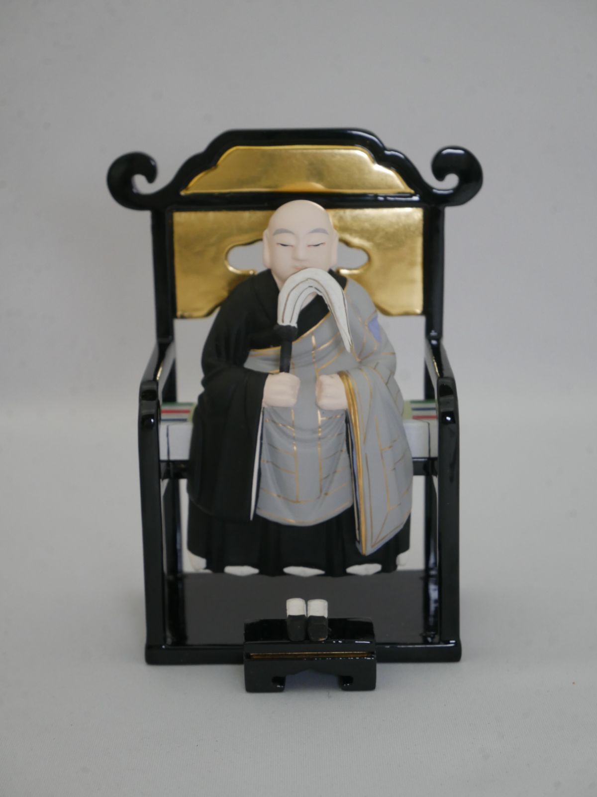 仏像 曹洞宗 脇侍 高祖 太祖 1.8号 上中七 彩色 1対 み