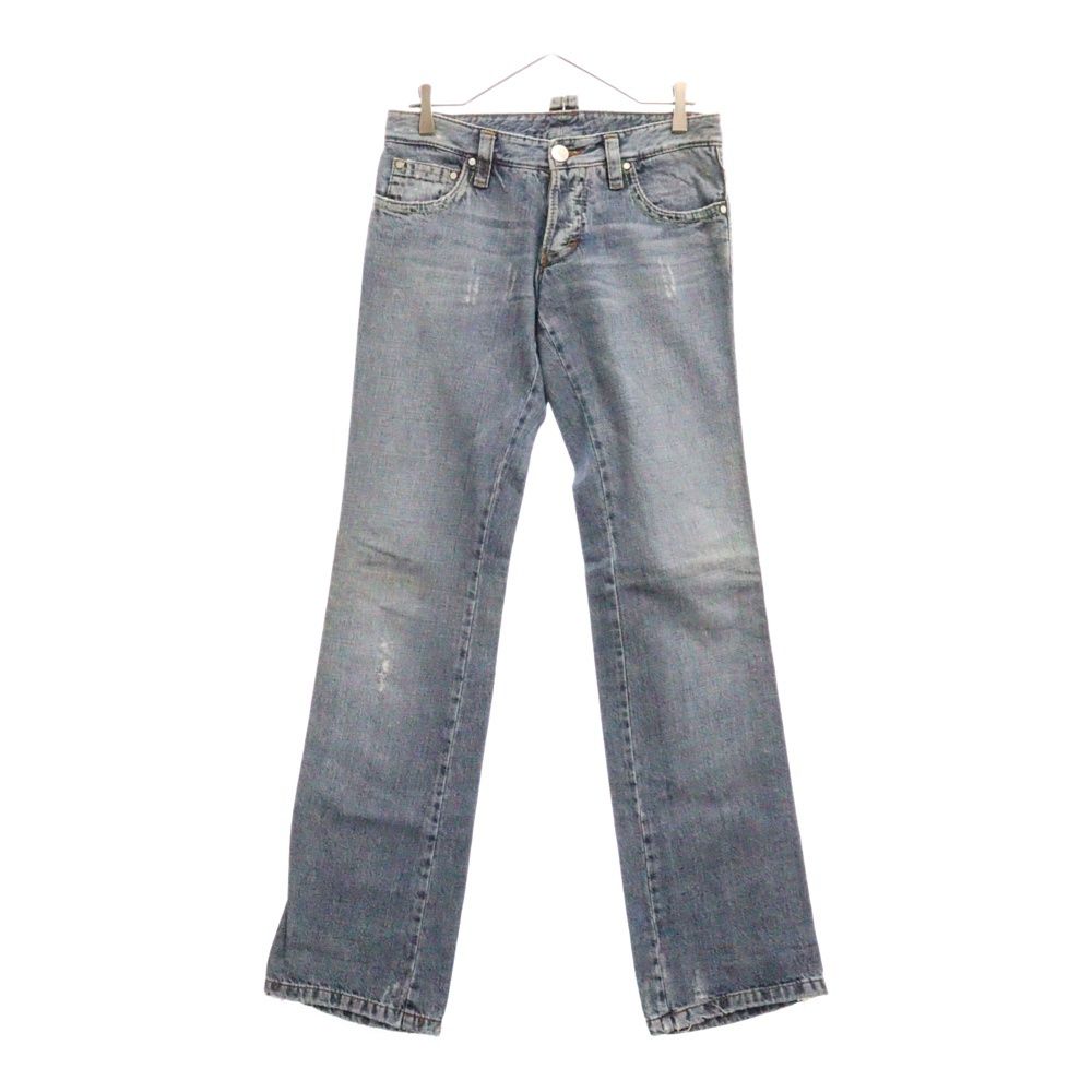 DSQUARED2 ディースクエアード Twins PATCH ストレート デニムパンツ 71P080 インディゴ