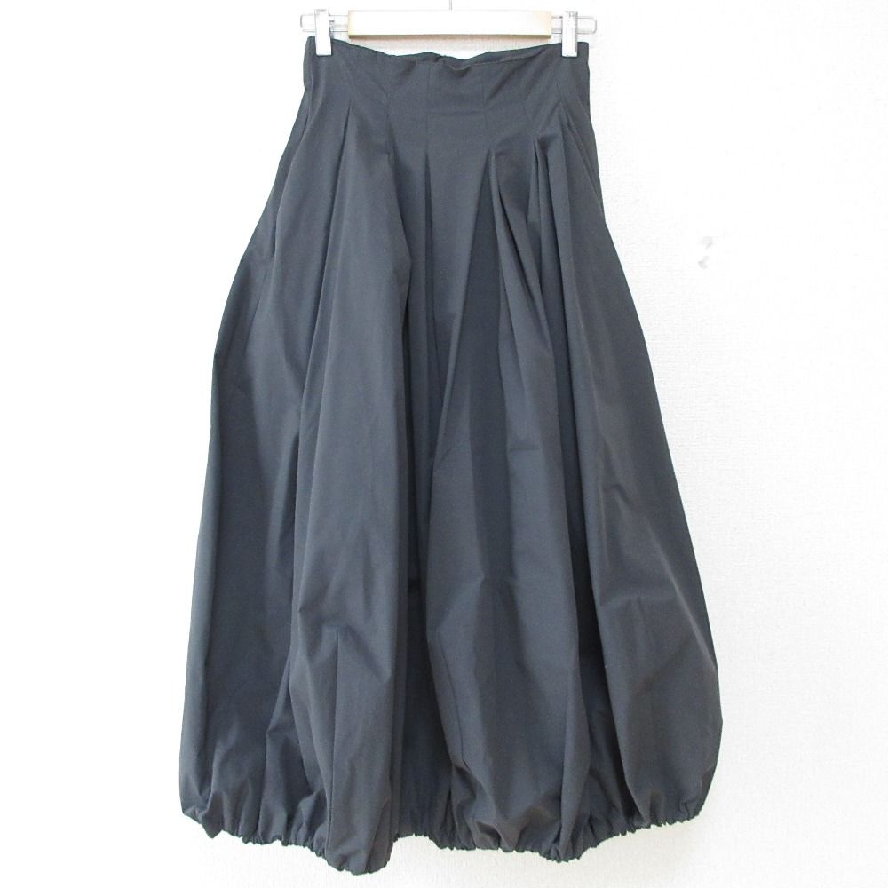 24SS MARW UNITED ARROWS マルゥ ユナイテッドアローズ ドロスト ロング バルーンスカート 91246730028 38 グレー レディース 古着
