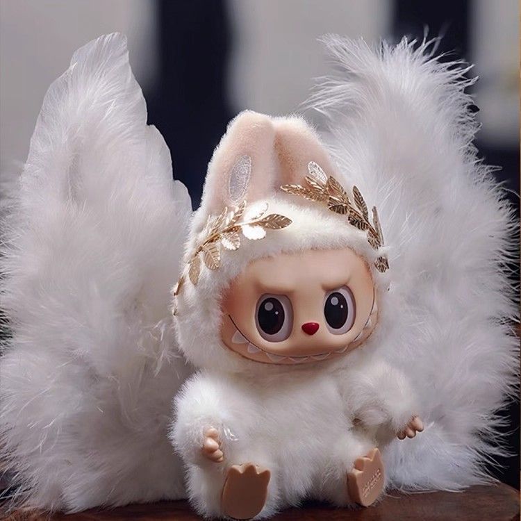 【海外限定・即日発送！】17cm LABUBUぬいぐるみ エンジェル 7 POP MART 正規品 THE MONSTERS ANGEL IN CLOUDS エンジェル