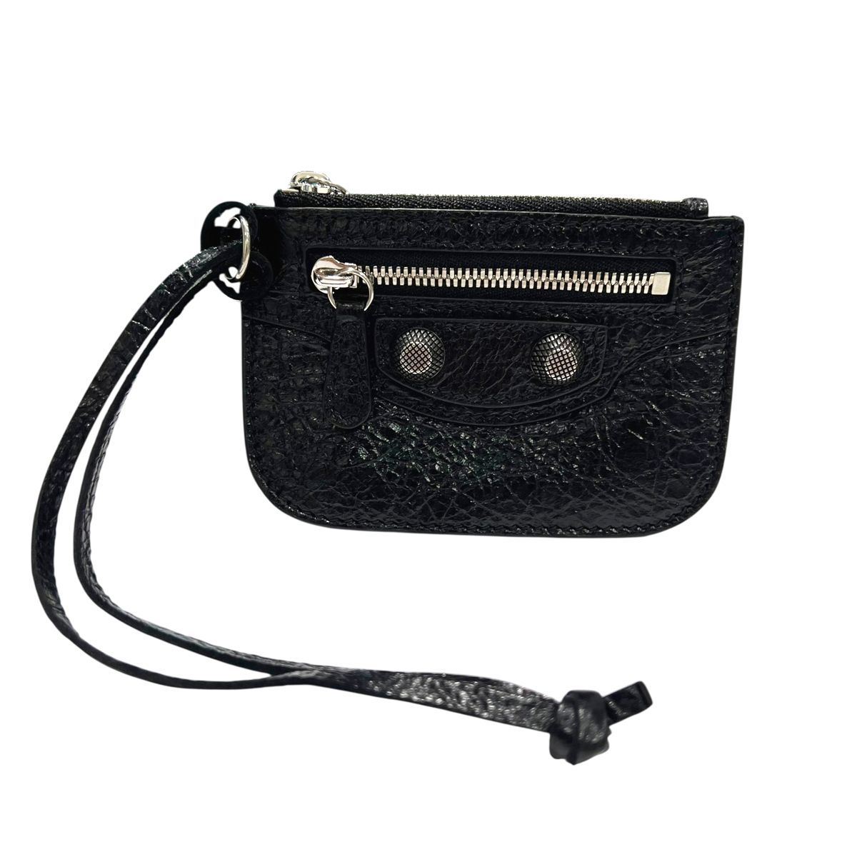 中古】 BALENCIAGA バレンシアガ Le Cagole コインパース ブラック SV  