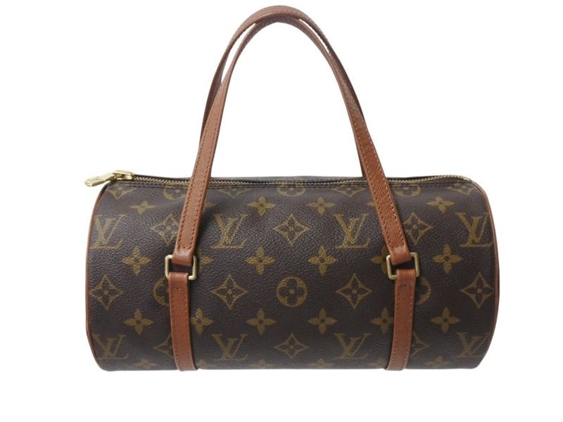 LOUIS VUITTON ルイヴィトン パピヨン26 ハンドバッグ M51386 モノグラム PVC レザー ブラウン ゴールド金具 4b002767