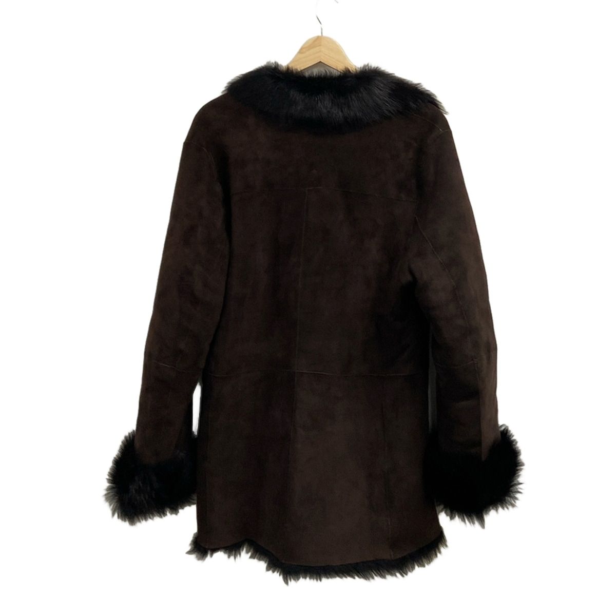 MICHAEL KORS マイケルコース コート サイズT10 レディース - 黒 長袖|アンゴラ|ショート丈|冬|羊毛|ムートン|ファー