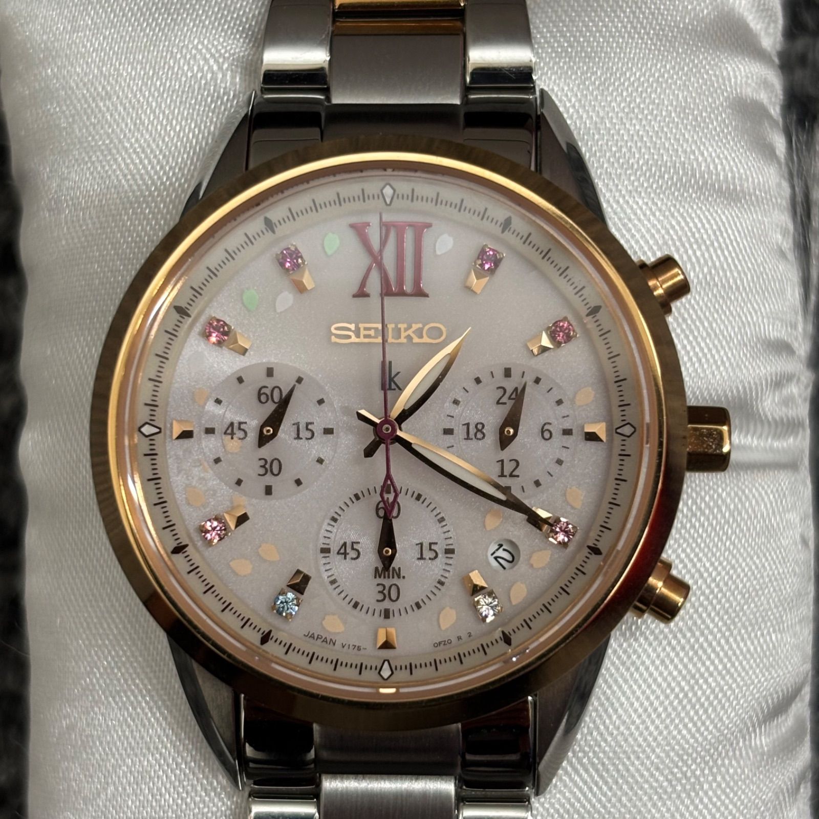 SEIKO ルキアV175 クロノグラフ 時計 ソーラー】SEIKO セイコー ルキア クロノグラフ V175-0AJ0