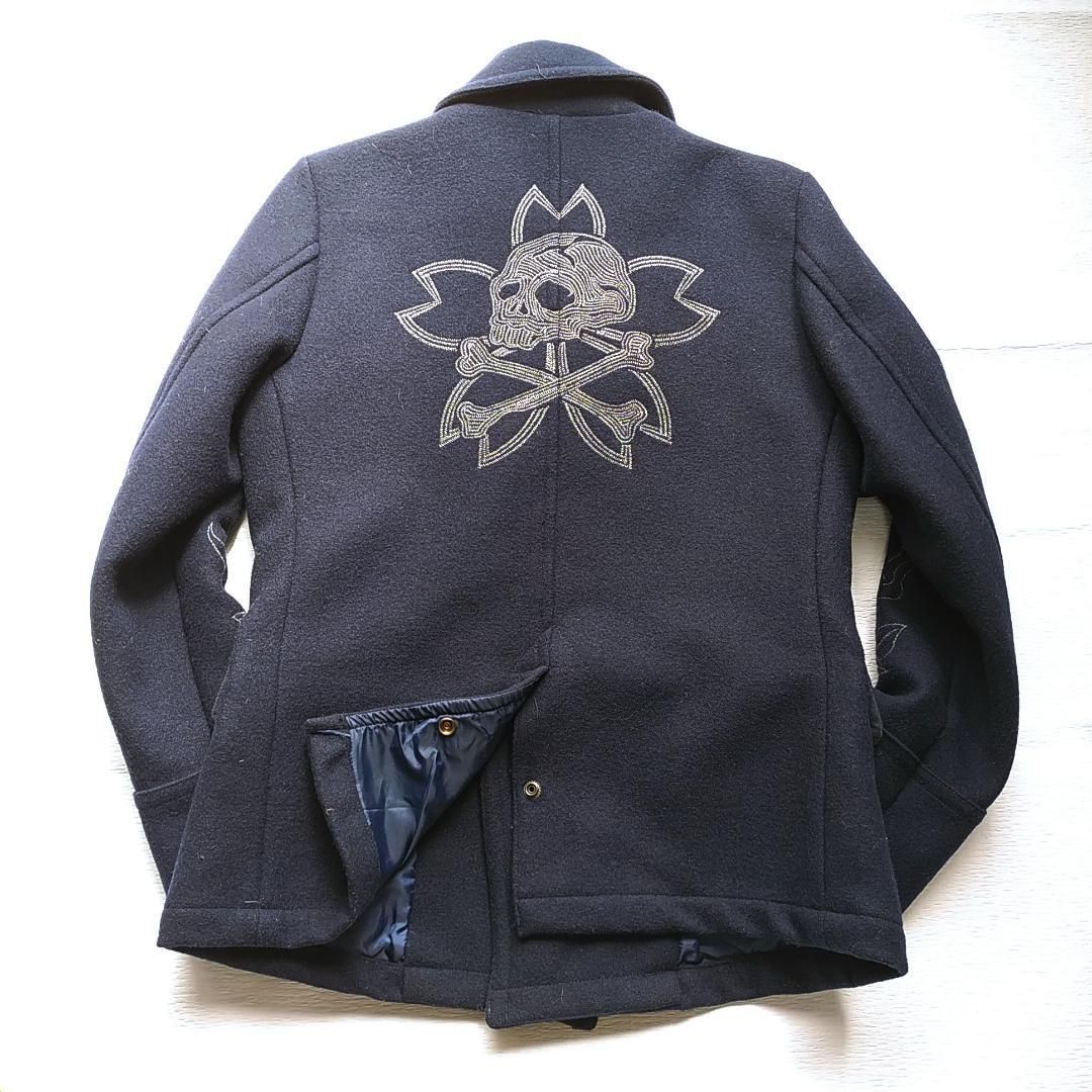 秋冬/和とロックの融合】ETERNAL エターナル 備中倉敷工房 刺繍Pコート