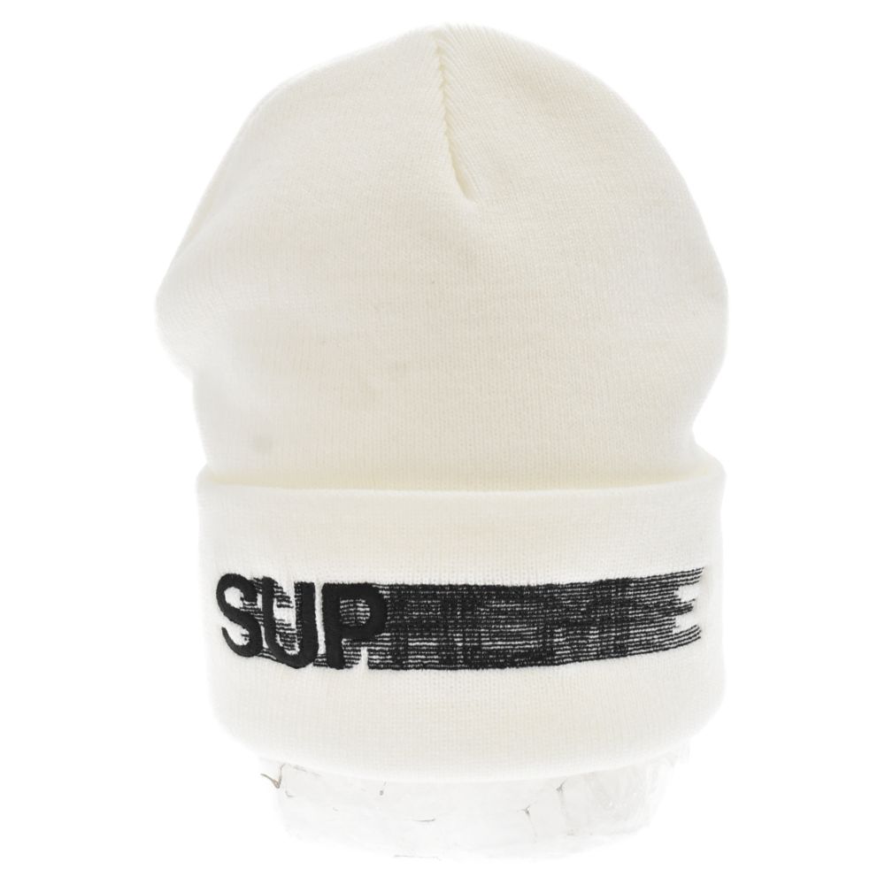 supreme 23ss Motion Logo Beanie white - ニットキャップ/ビーニー