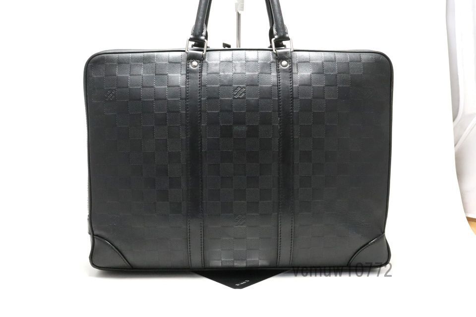 【新品同様】ルイヴィトン ダミエアンフィニ タダオPM 2way トートバッグ ダミエ・アンフィニ タダオPM オニキス【ルイ・ヴィトン・ナビ！】