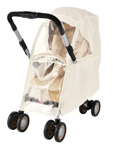 100%新品，HOT アップリカ 純正 オプション マルチレインカバー(multi rain cover) ベージュ フロントオープン式 (雨・風・寒さ対策) 99958 ベビーカー・バギー