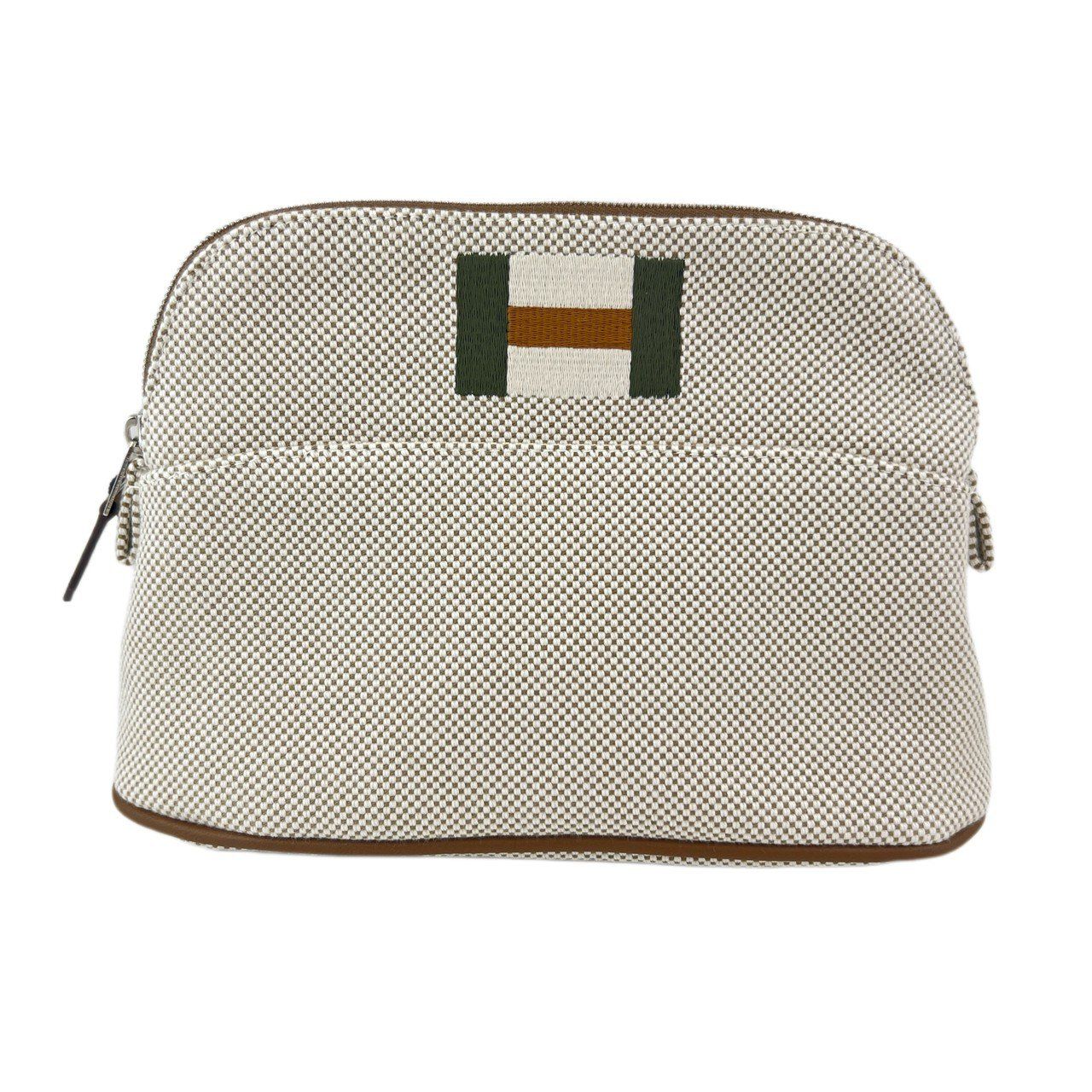 ♥ Hermès エルメス Trousse Bolide casaque mini ボリードポーチ カザック ミニ 綿 Grege グレージュ
