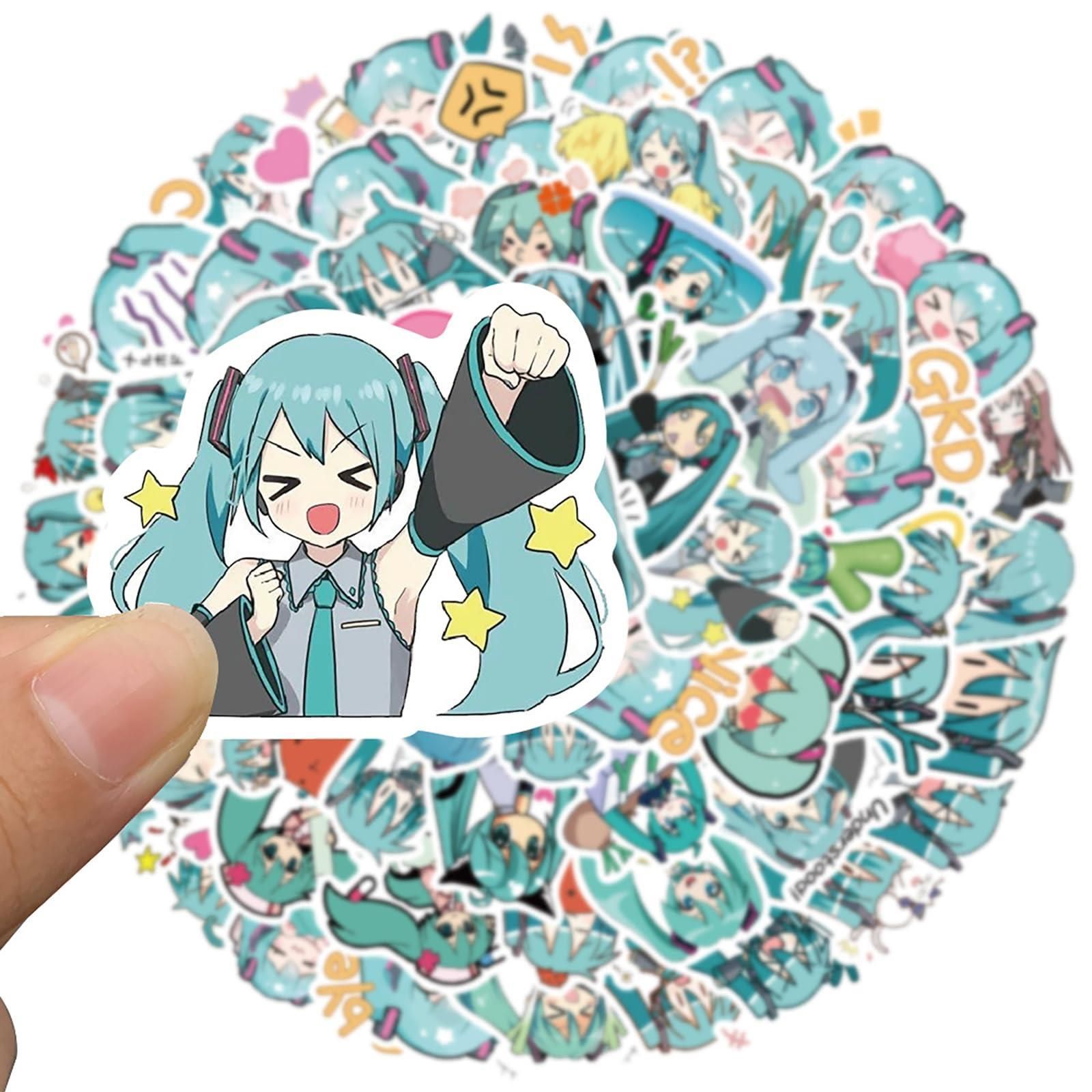 新品☆ かわいいfor初音ミク ステッカー セット65枚 可愛いアニメ漫画for初音ミク シール おしゃれ 防水ステッカー 萌えグッズ 手帳 シール  DIYお気に入りのスーツケース 自転車 ヘルメット パソコン ギター 携帯 ノート 贈り物 文房具 スマホ ス - メルカリ