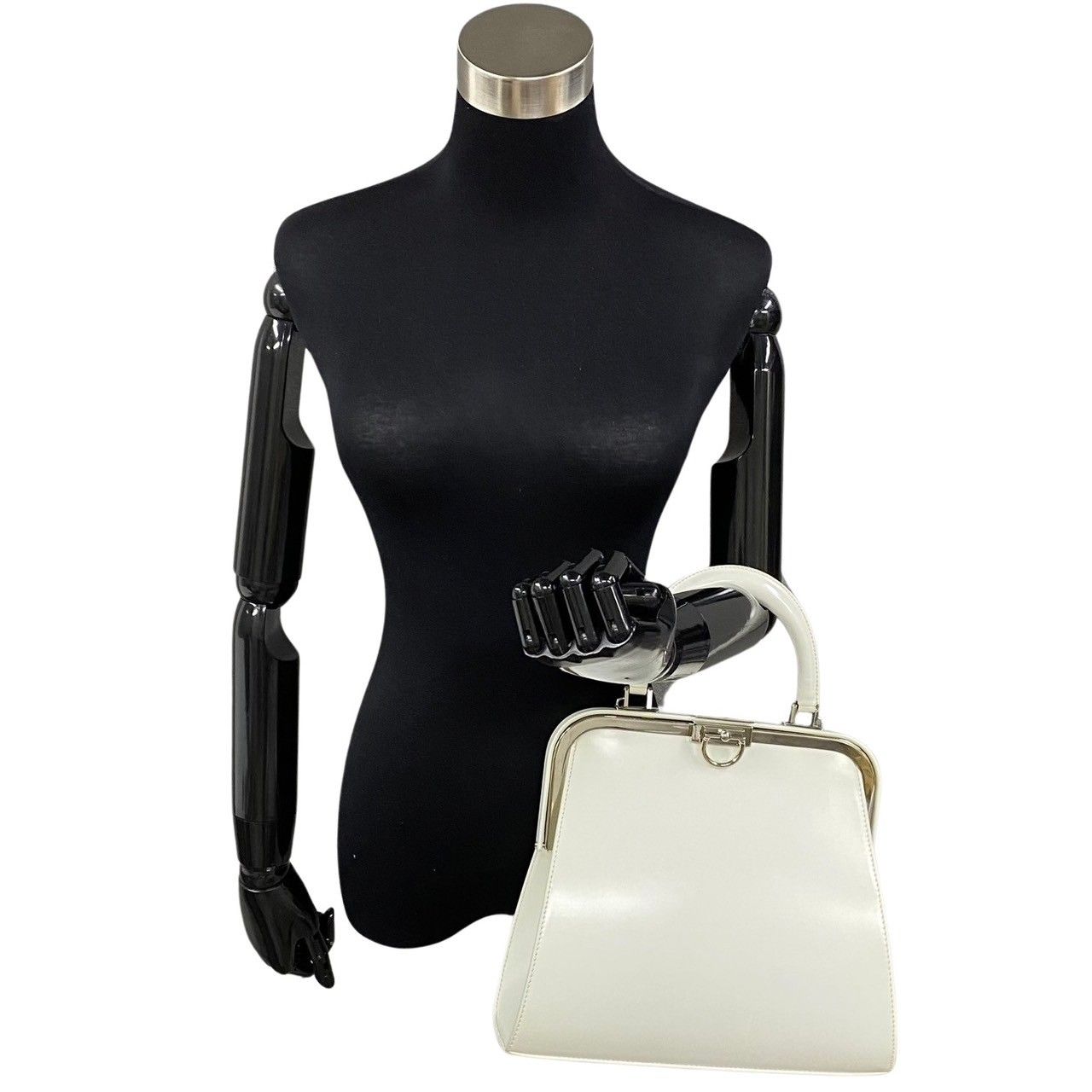 ほぼ未使用 保存袋付 Christian Dior ディオール ロゴ 金具 がま口