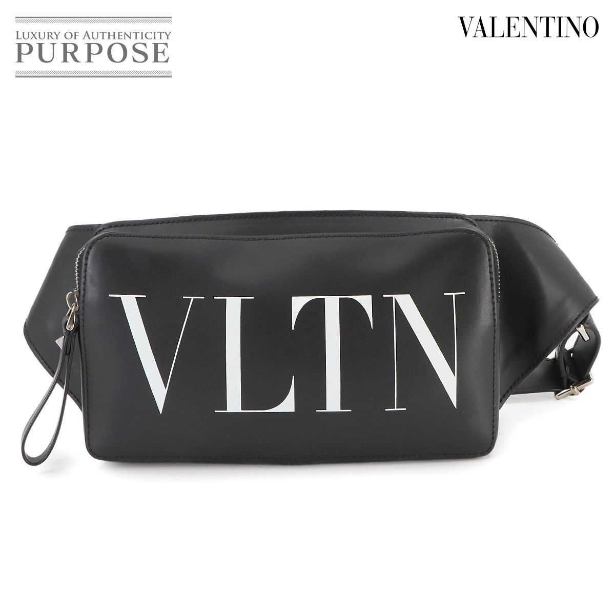 バーバリー ボディバッグ チェック柄 PVCレザー グレー ウエストポーチ