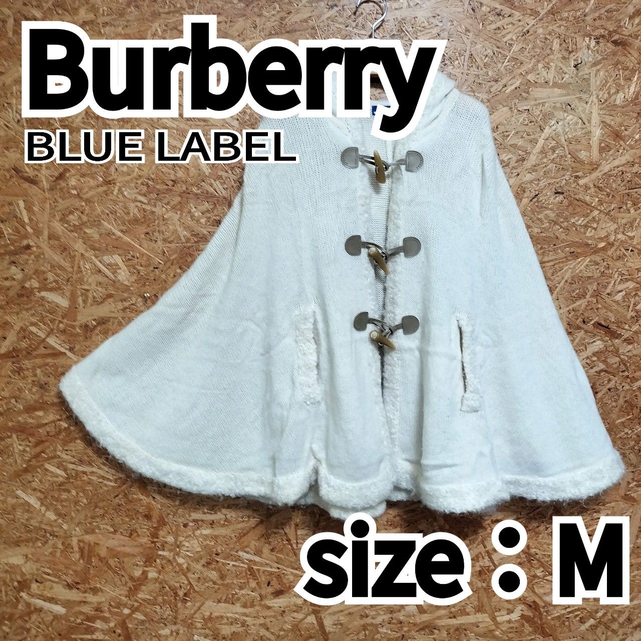 ポンチョ コート バーバリーブルーレーベル Burberry BLUE LABEL 