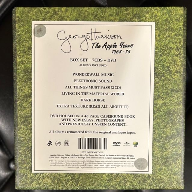 7CD＋DVD BOX】George Harrison 「The Apple Years 1968-75」 輸入盤