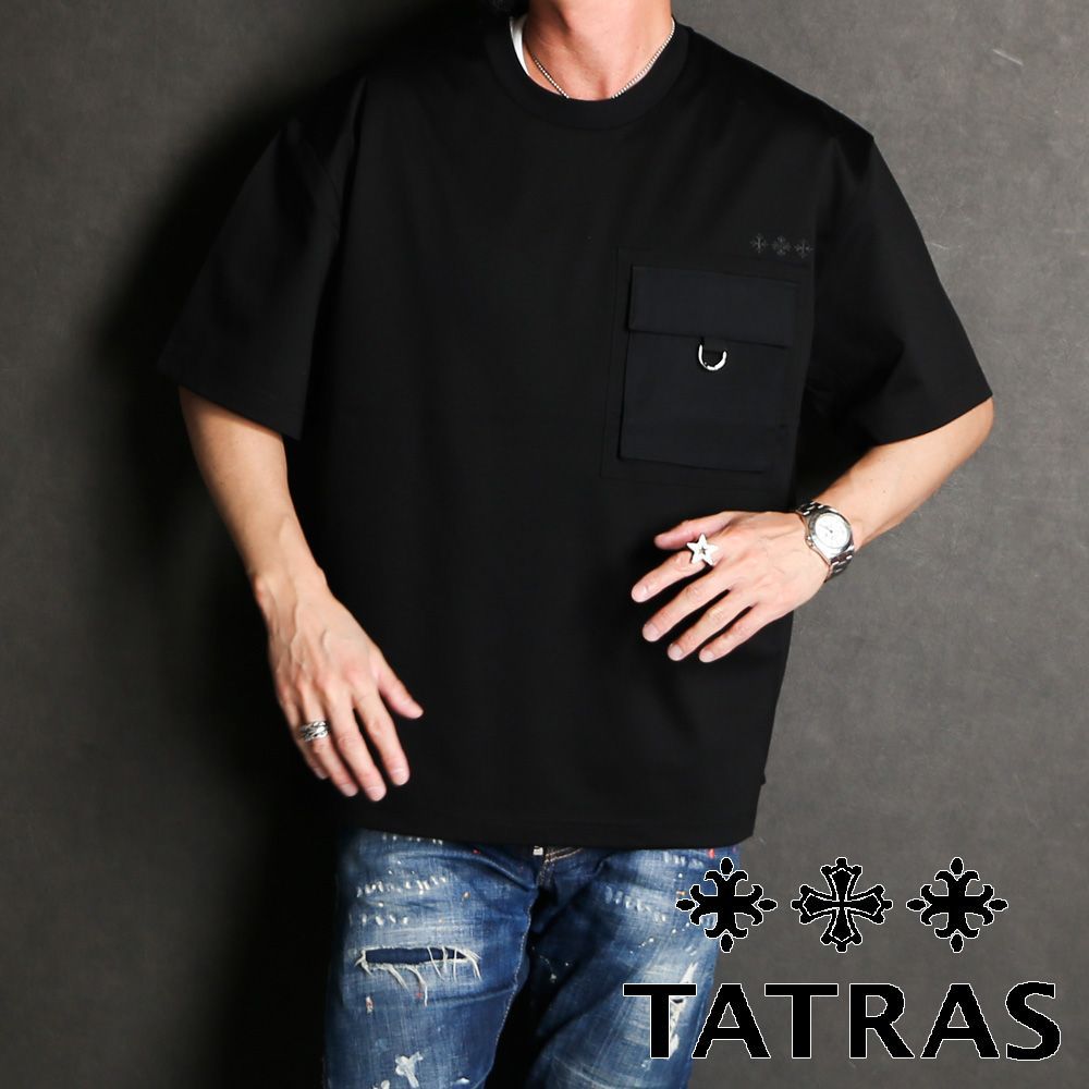 【国内正規品】【TATRAS/タトラス】 VENTO - ヴェント - BLACK / Tシャツ / MTLA24S8008-M【送料無料】