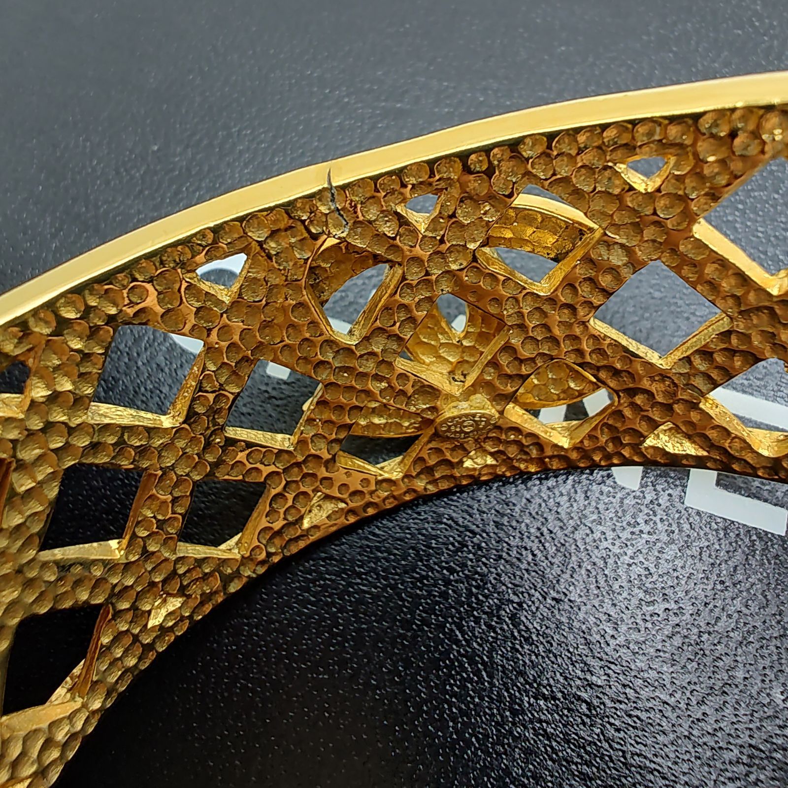 シャネル マトラッセ ココマーク バングル ゴールド GP ヴィンテージ