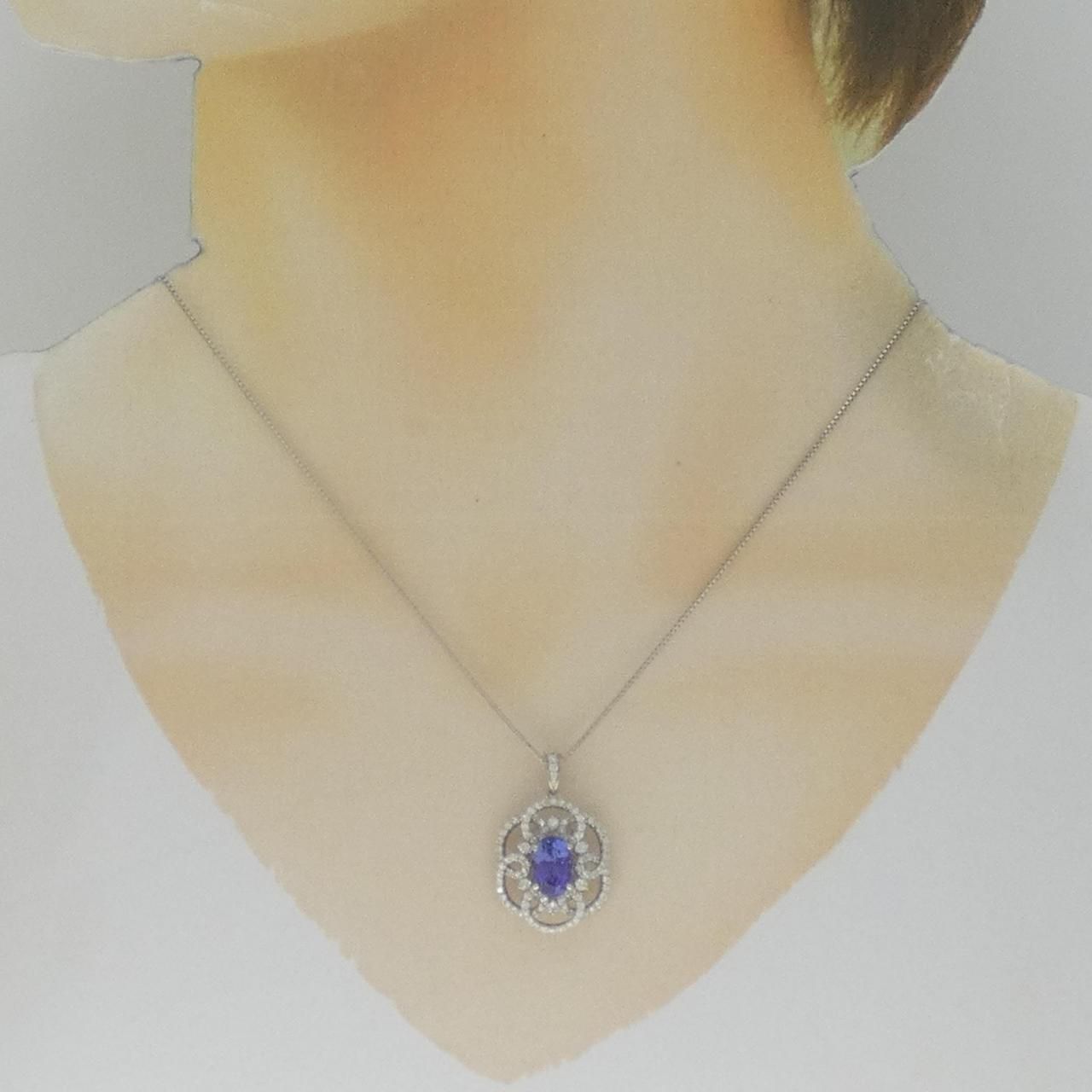 PT900/PT850 タンザナイト ネックレス 2.24CT - メルカリ 