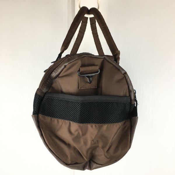 超SALE』STUSSY/ステューシー　中大型　ボストンバッグ/ドラムバッグ　ダークブラウン/焦げ茶　薄い幾何学柄　gym traveling club bag/管NO.yB15-39 #BUZZBERG