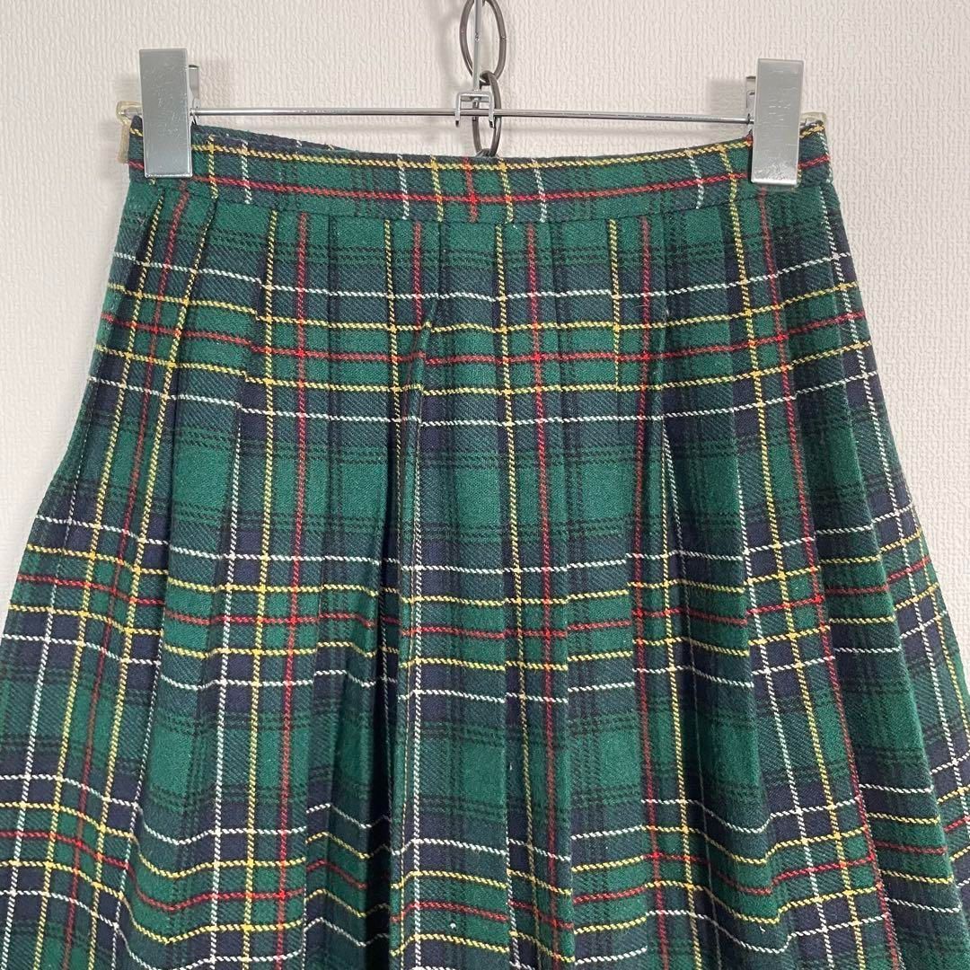 チェックラップスカート