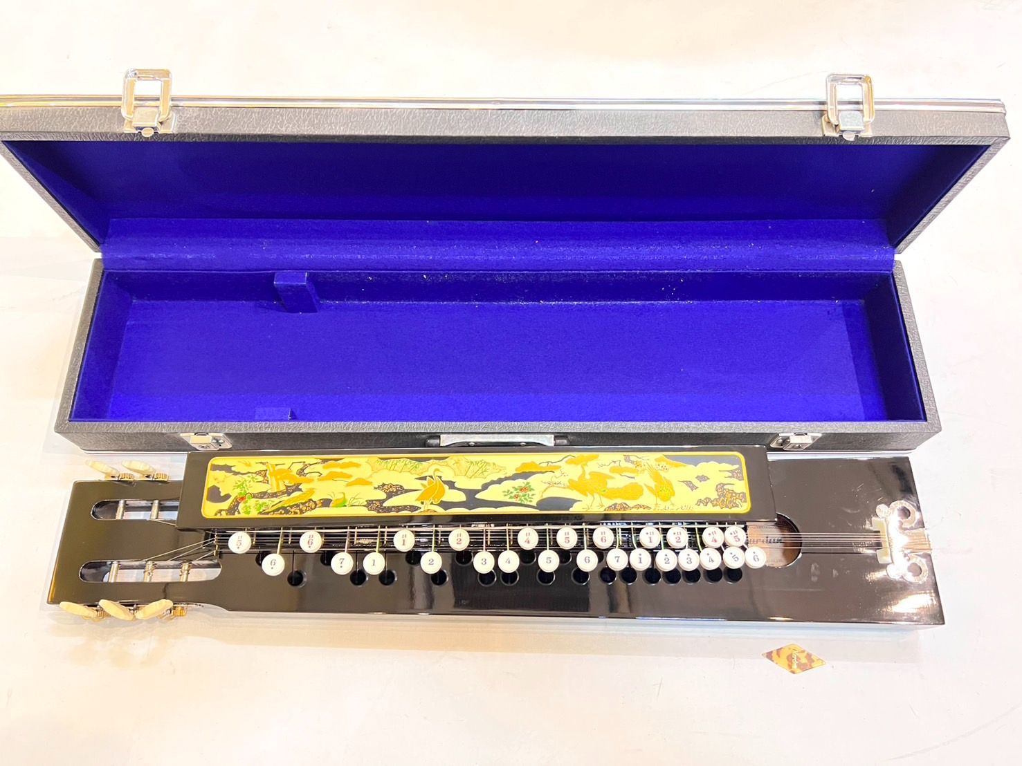 和楽器 弦楽器꧂高級十三弦琴 琴柱付き Shop 13絃琴・17絃琴 全製品 at