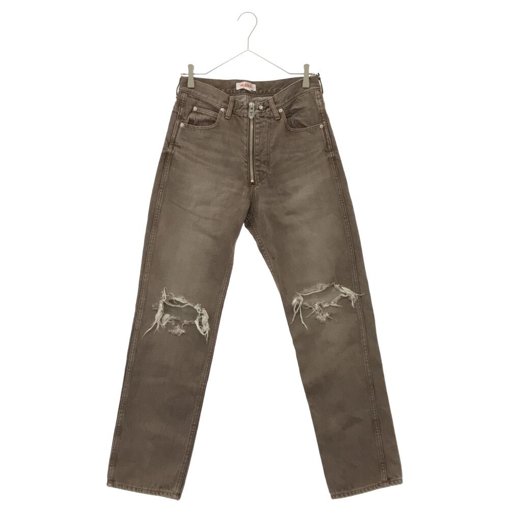 MASU (エムエーエスユー) 22AW TIGHT FIT DAMAGED JEANS タイト  