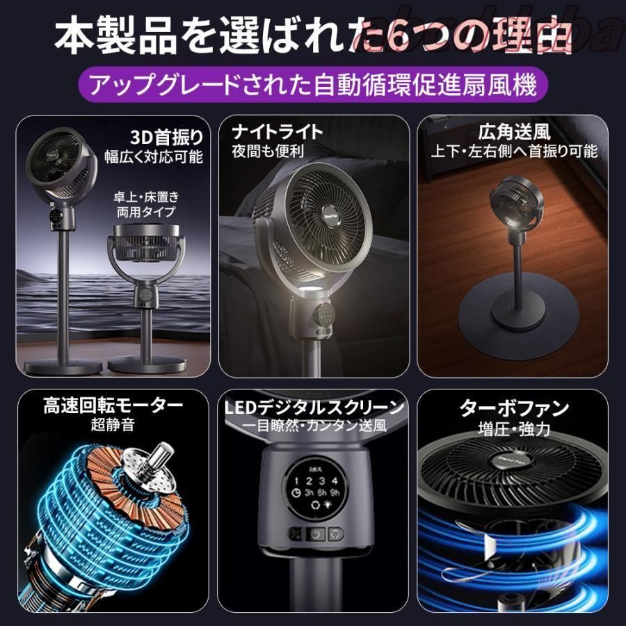 扇風機 充電式 リビングファン リビング扇風機 サーキュレーター