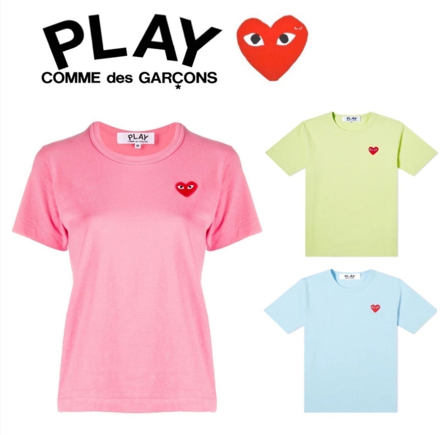 即発】COMME des GARCONS レディース ハート ロゴ カットソー - メルカリ