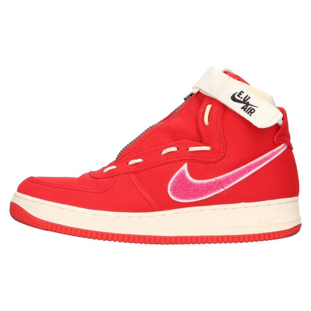 NIKE (ナイキ) ×Emotionally Unavailable AIR FORCE 1 HIGH E.U×エモーショナリーアンアベイラブル エアフォース1 ハイカットスニーカー レッド US11/29cm AV5840-600