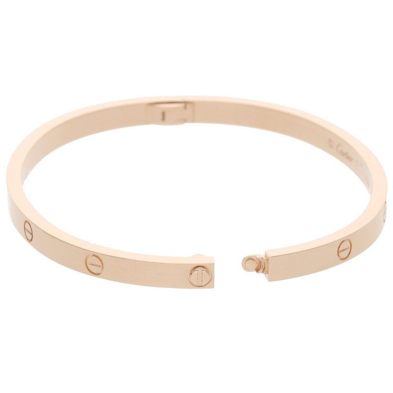 カルティエ  LOVE BRACELET SM/ラブブレス K18PG ラブブレス スモールモデルブレスレット メンズ 16 【10/1～10/8 タイムセール開催】