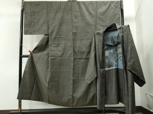 平和屋着物○男性 本場大島紬 アンサンブル 100亀甲 総詰め キング