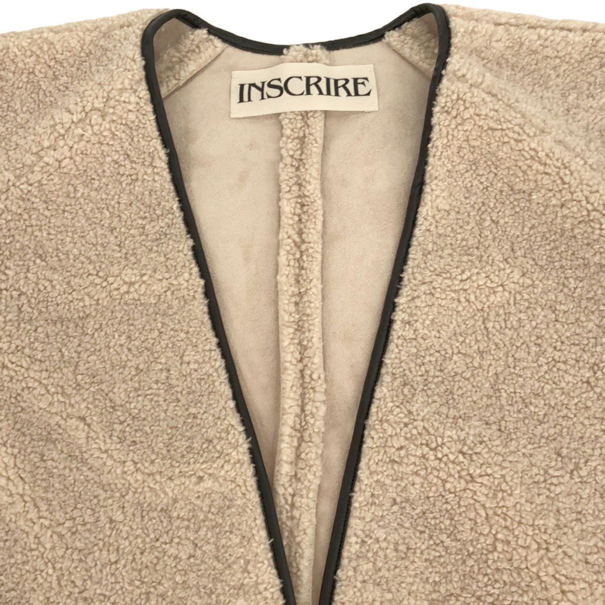 INSCRIRE アンスクリア 18AW Fake Mouton Liner Coat フェイクムートン