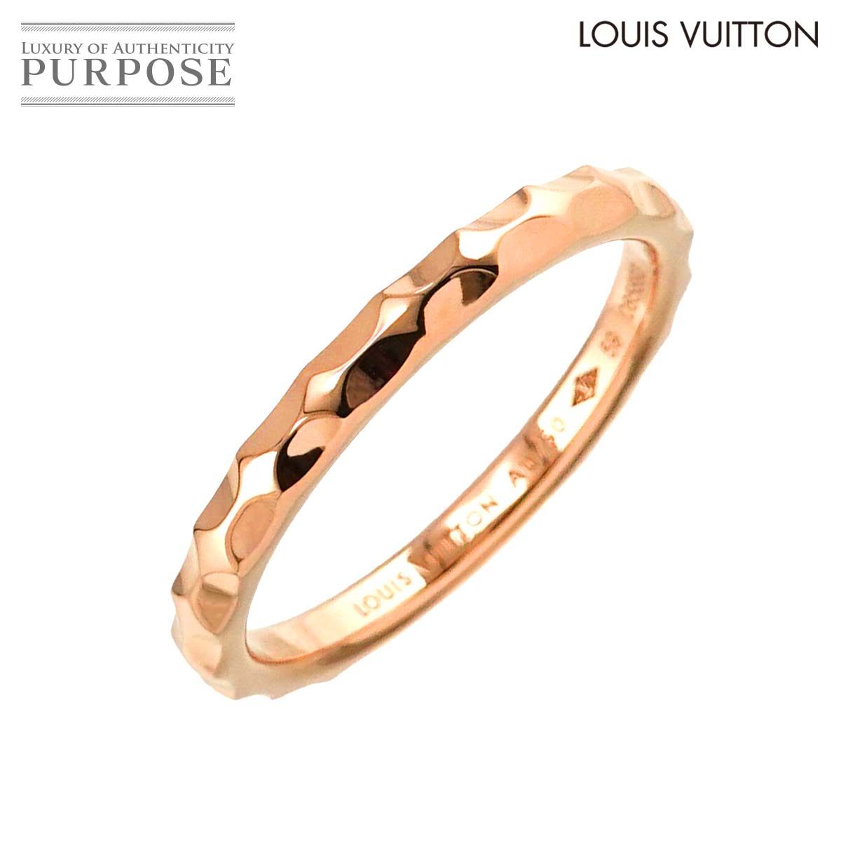 ルイ ヴィトン LOUIS VUITTON アリアンス モノグラム アンフィニ #59 リング K18 PG 750 指輪 Alliance Ring【証明書付き】  90238722 - メルカリ