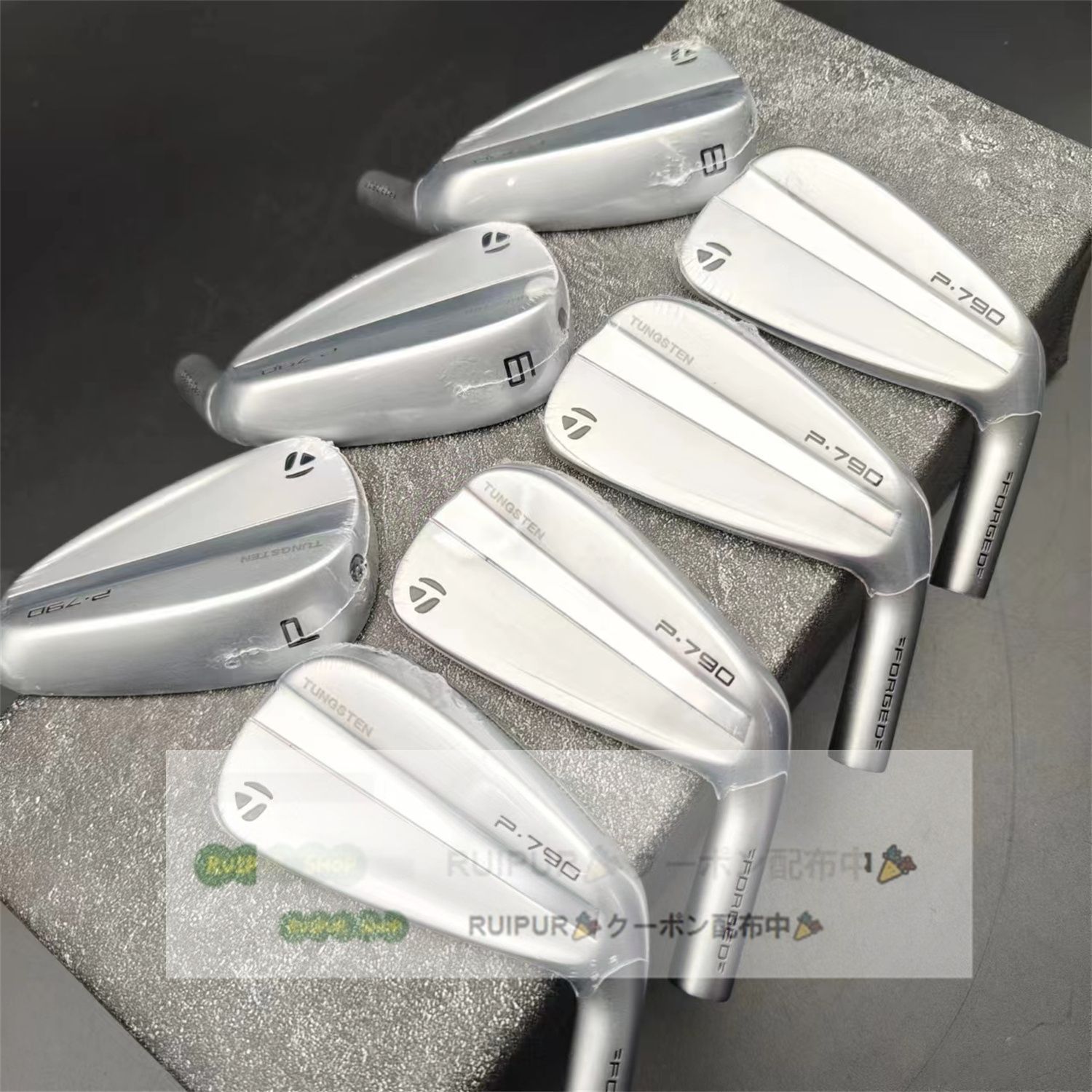 テーラーメイド TaylorMade P790 シルバー アイアンヘッド 7本セット RUIPUR