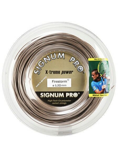 シグナムプロ ファイヤーストーム 120 125 130 200Mロール 硬式テニス ポリエステル ガット Signum Firestorm 200ｍ roll strings 020100004