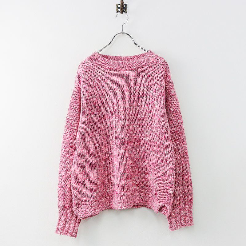 フォーティーファイブアール 45R リネン100% ざっくりニット ピンク フォーティーファイブアール 45R リネン100% ざっくりニット ピンク